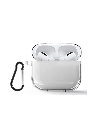 Airpods Pro 2 İle Uyumlu Şeffaf Silikon Kılıf Tam Koruma Kancalı Anahtarlık Delikli Apple Airpods Pro 2 İle Uyumlu Diğer