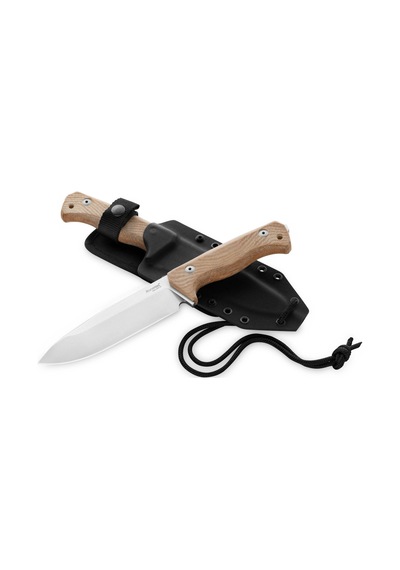 Lionsteel T6 Cpm 3v Satin Blade Natural Canvas Kamp Bıçak Çok Renkli