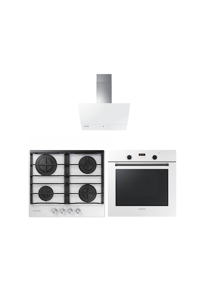 Samsung NV60K5140BW - NA64M7100AW - NK24M7060VW Beyaz Ankastre Set