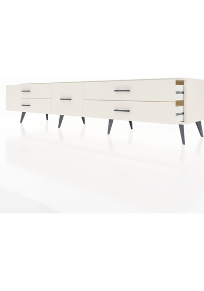Hyperion Tv Ünitesi 5 Çekmeceli 220x44x51 Aytaşı-çam/aytaşı Atlas Çam/aytası - Aytası