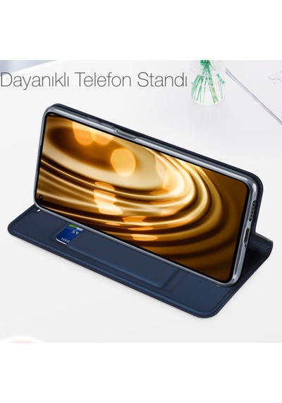 Dux Ducis Xiaomi Mi 11 Lite Kilif Kapakli Flip Cover Kilif Skinp 120380799 - Renk / Lacivert