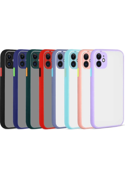 Apple Uyumlu iPhone 11 Kilif Lens Korumali Mat Silikon Kapak 431302356