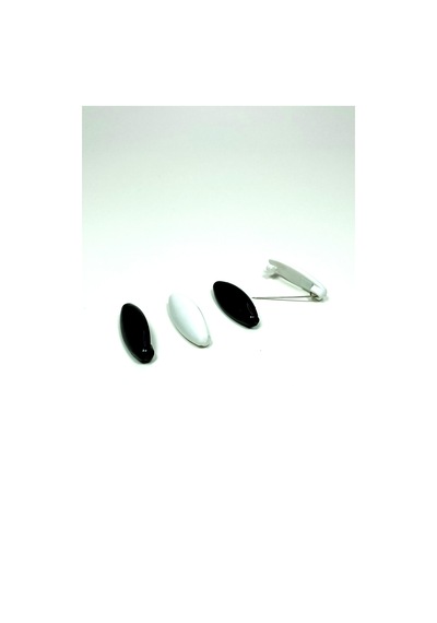4 Adet Plastik Çengelli Eşarp Ve Şal İğnesi Siyah Beyaz 4 Cm 04
