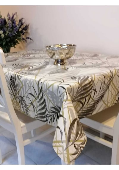 Elyaflı Pvc Muşamba - Desenli Silinebilir Masa Örtüsü 02mrl204c Renkli