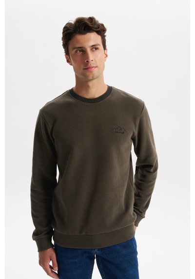 AR-MA Arma Erkek Regular Fit Örme Selanik Sweatshirt %65 Pamuk %35 Polyester, Karbon Fırçalı, Basic Bisiklet Yaka K30124698902 Haki AR-MA Arma Erkek Regular Fit Örme Selanik Sweatshirt %65 Pamuk %35 Polyester, Karbon Fırçalı, Basic Bisiklet Yaka K30124698902 Haki