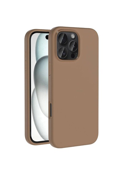 Apple Uyumlu iPhone 16 Pro Kılıf M-safe Şarj Özellikli Sıvı Teknolojili Silinebilir Sert Zore Kivi Kapak