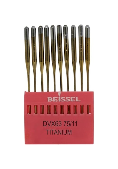 Beıssel Beissel Dvx63 Sanayi Tipi Reçme Makinesi İğnesi 11/75 Numara Altın Ses Uçlu 10 Adet 1 Paket Sku: Zeus8690010617859