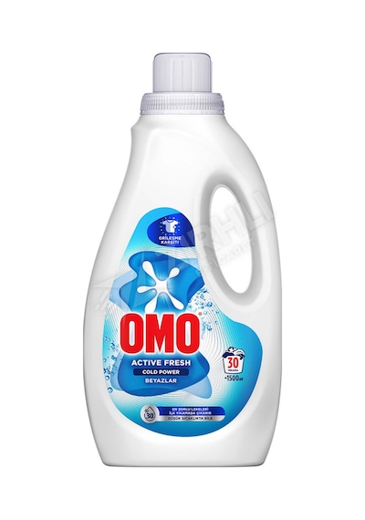 5 Adet Omo Active Fresh Cold Power Beyazlar İçin Sıvı Deterjan 1500 Ml Diğer