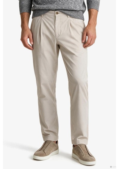 Nautica Erkek Bej Tapered Pantolon-24209
