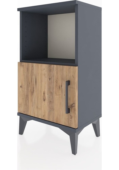 Arges Komodin 2 Raflı 44x30x80 Antrasit-çam Antrasit