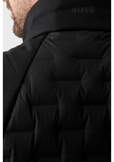 Boss Kapitoneli Regular Fit Dik Yaka Şişme Yelek Erkek Yelek 50561386 001 Siyah