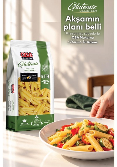 Oba Glutensiz İri Kalem Makarna 400 Gr