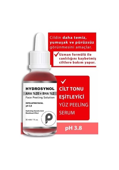 Tr Hydrosynol Ton Eşitleyici Aha%20 Bha%2 Peeling Serum 30 Ml