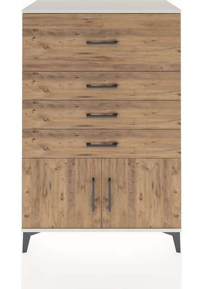 Hyperion Dolap 4 Çekmeceli 2 Kapaklı 88x44x134 Aytaşı-çam Aytaşı