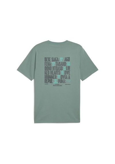 Puma Wardrobe Ess Graphic Tee Erkek Tişört Mavi