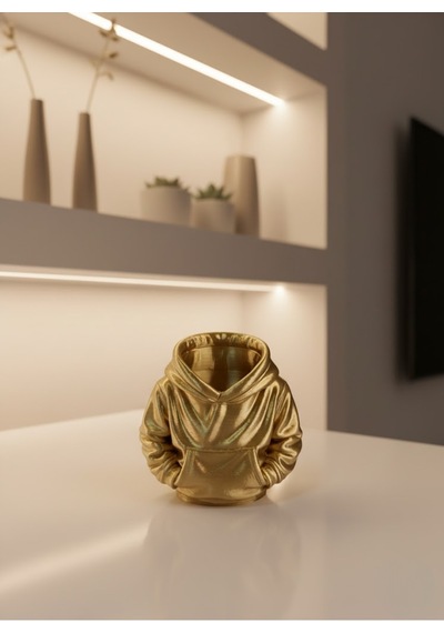 Dekoratif Gold Hoodie Kalemlik 10x10 Cm