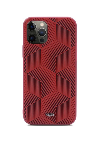 Kajsa Apple Uyumlu iPhone 12 Pro Max Kılıf Kajsa Splendid Serisi 3D Cube Kapak ZORE-219010