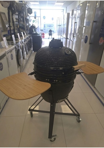 Chefden Elite 21 Kömürlü Seramik Siyah Barbekü