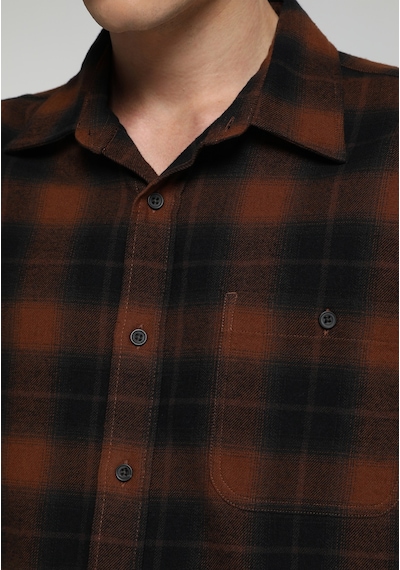 Colin's Colins Regular Fit Shirt Neck Ekoseli Erkek Turuncu Uzun Kol Gömlek Cl1081818 Q1.v1 Brc Kiremit