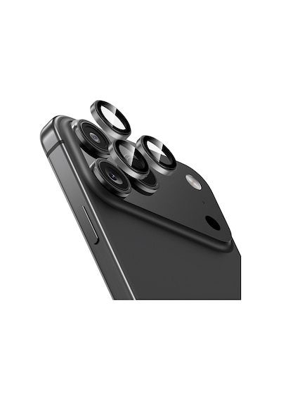 Apple Uyumlu   iPhone 17 Pro Max Benks Dr Safir Kamera Lens Koruyucu Gri
