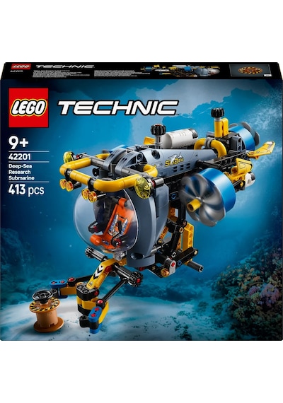 LEGO® Technic Derin Deniz Araştırma Denizaltısı 42201 - 9 Yaş ve Üzeri Mühendislik ve Bilimi Seven Çocuklar için Oyuncak Yapım Seti (413P)