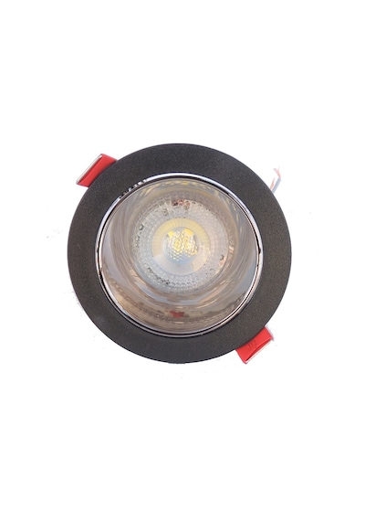 Siyah Gümüş Sıva Altı Spot Cob Led Armatür GU10 5W Beyaz Işık