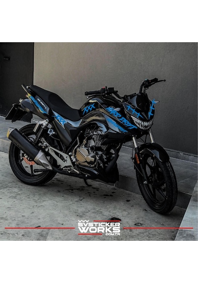 Mondial Drift L Sticker Xxx Full Sticker Set Dekor Modeli Mavi