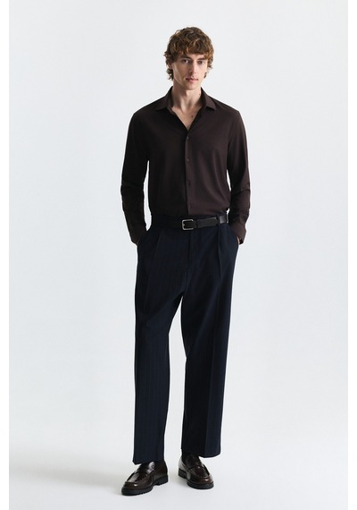 Antioch Comfort Slim Fit Gömlek Kahve
