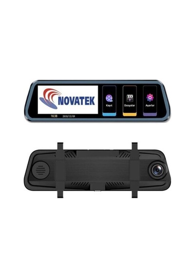 Woodhub Nt910 64gb Hafıza Kartı 10 Inç Dokunmatik Ips Ekran Çift Yön Dikiz Aynalı Araç Kamerası
