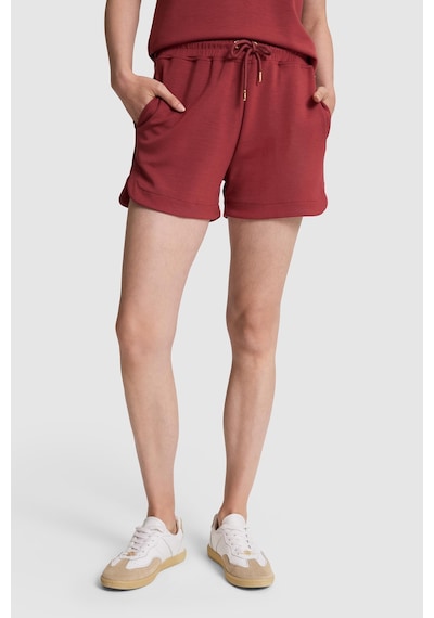 U.S. Polo Assn. Kadın Vişne Örme Şort 50323479 Vr223