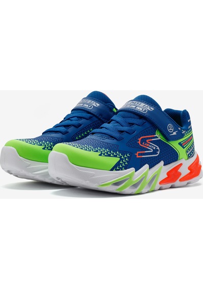 Skechers Flex - Glow Bolt Büyük Erkek Çocuk Mavi Işıklı Spor Ayakkabı 400138l Rymt Mavi