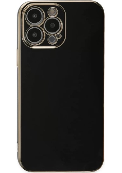 Newface Apple Uyumlu iPhone 14 Pro Kılıf Volet Silikon - Siyah Resimdeki
