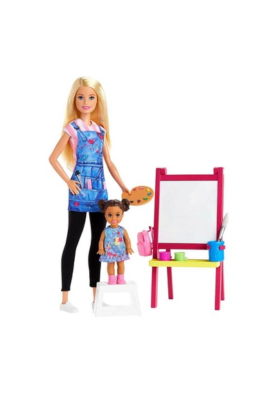 Barbie Ben Büyüyünce Meslek Setleri - Resim Öğretmeni - Sarışın