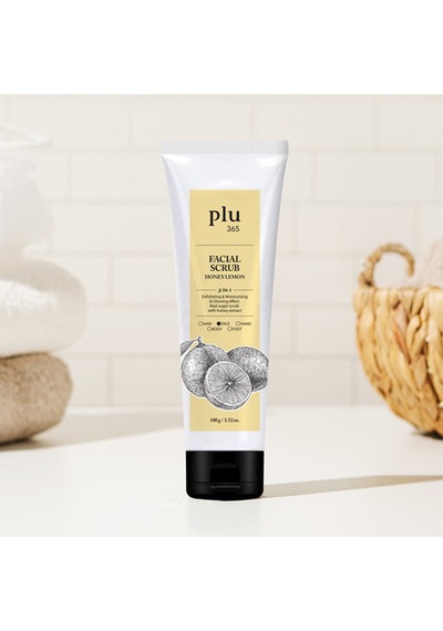Plu365 Facial Scrub Honey Lemon 100gr - Ballı Ve Limonlu Yüz Peelingi