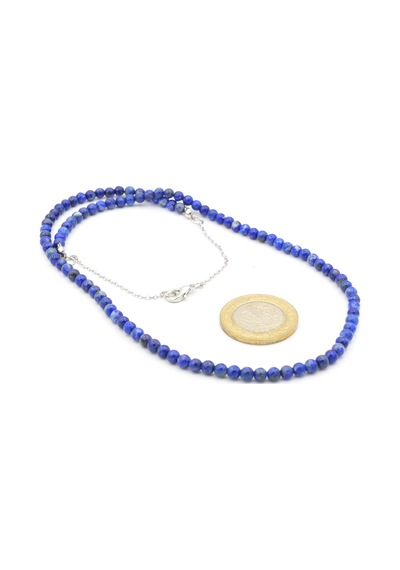 Hakiki Doğal Lapis Lazuli Taşı Kolye 1.Kalite Pembe