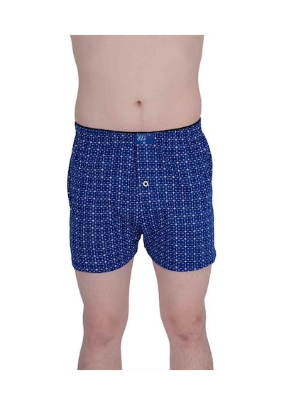 6'Lı Tutku Elit Havlu Bel Erkek Penye Desenli Boxer 1102