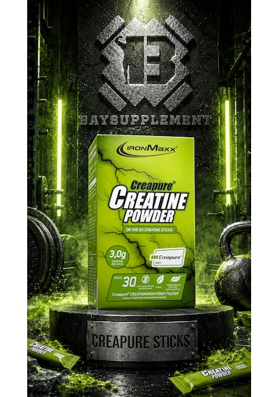 Ironmaxx Creatine Creapure Sticks 30x3,4g Aromasız
