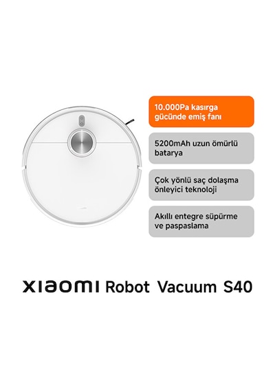 Xiaomi Robot Vacuum S40 Robot Süpürge