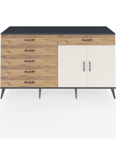Hyperion Konsol Tek Raflı 6 Çekmeceli 2 Kapaklı 176x44x99 Antrasi Antrasit-aytaşı/çam Hyperion Konsol Tek Raflı 6 Çekmeceli 2 Kapaklı 176x44x99 Antrasi Antrasit-aytaşı/çam