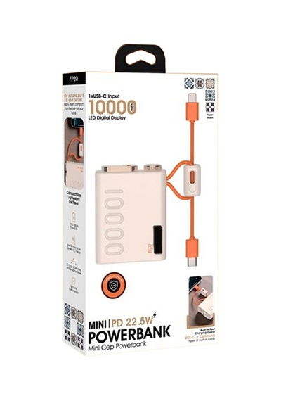 10.000 Mah Hızlı Şarj Powerbank Pd Hızlı Şarj 22.5w Dahili Ka Diğer