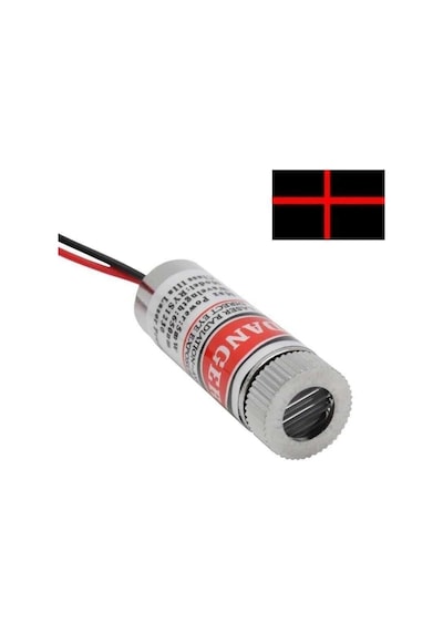 Kırmızı Artı + Lazer 5v 12mm 650nm 5mw