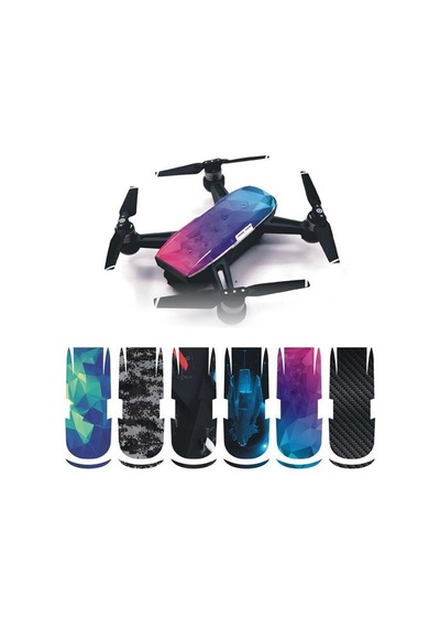 Dji Spark Pvc Koruyucu Dekoratif Çıkartma Su Geçirmez 6 Takım