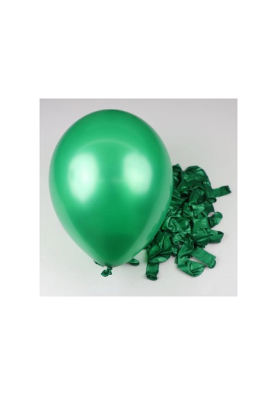 Metalik Balon Parti Organizasyon Balonu 12 İnç Düğün Doğum Günü Dekorasyon 10 Adet Yeşil Koyu
