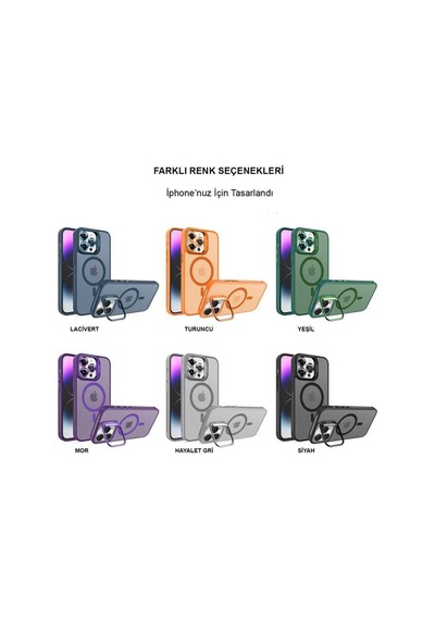 Joko Apple İphone 14 Pro Kılıf Flet Lens Magsafe Kapak
