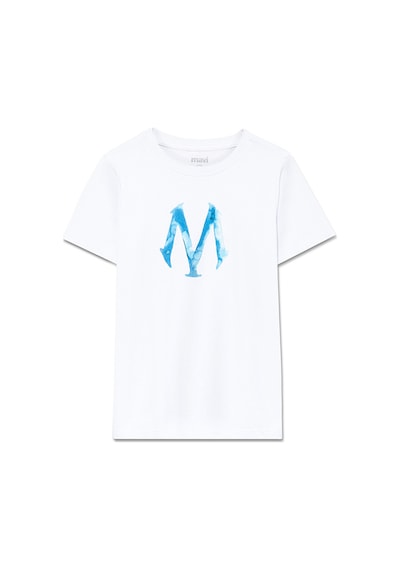 Mavi - Mavi Logo Baskılı Beyaz Tişört 6610063-620 Beyaz