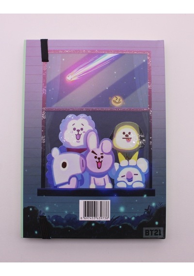 Home Dekor Hediye Lastikli Noktalı Sert Kapak Bts Defter Hdh75