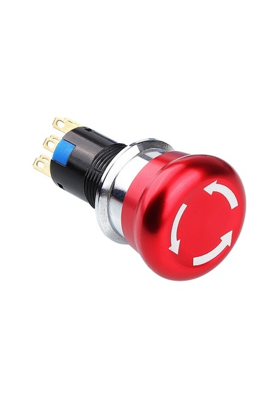 16m-q1 16mm Metal Acil Stop Butonu 2no+2nc