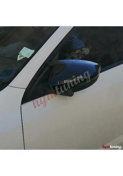 Skoda Octavia Mk3 2015+ Yarasa Ayna Kapağı - Parlak Siyah