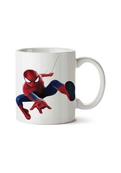 Spider Man Örümcek Adam Ağ Çizgi Roman İki Tarafı Baskılı Kupa Bardak Çok Renkli