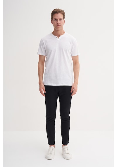 Cazador 42270 Erkek Beyaz Patlı Tshirt